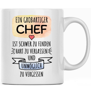 Geschenkidee für Chef zum Renteneintritt Tasse